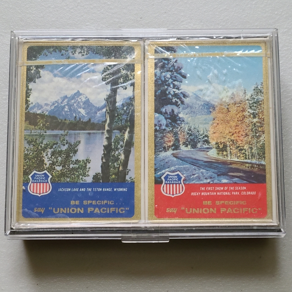 Union Pacific Railroad Collectible Vintage Advertising Playing Cards ~ Sealed